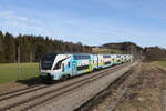 4010 032 auf dem Weg nach München am 22. Februar 2023 bei Hütt im Chiemgau.