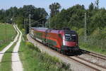 1116 247 auf dem Weg nach Salzburg am 17. August 2023 bei Sossau.