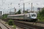 Am 09.06.09 war der IC 65 mit der 1116 038  Siemens  bespannt, die Aufnahme zeigt den Zug am Mnchner Heimeranplatz.