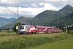 175 Jahre Eisenbahn in sterreich Jubilumszug von Salzburg nach Kufstein, aufgenommen in der Bernauer Kurve am 14.06.2012