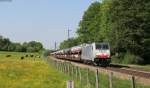 186 106-1 mit einem Autozug bei Vogl 18.5.13