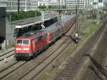 Am 17.08.2012 verlsst 111 180 den Mnchner Hbf und macht sich auf den Weg nach Mittenwald.