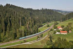 223 069-6 (Siemens ER20) unterwegs bei Weißenbachmühle (Oberstaufen).

🧰 Alpha Trains Group S.à r.l., vermietet an Die Länderbahn GmbH (DLB | Regentalbahn AG (RAG) | Netinera Deutschland GmbH | Ferrovie dello Stato Italiane S.p.A.)
🚝 ALX ALXS 84107 (alex süd) Lindau Hbf–München Hbf Gl.27-36 [+5]
🚩 Bahnstrecke München–Lindau (Allgäubahn (Bayern) | KBS 970)
🕓 19.9.2020 | 10:41 Uhr