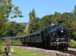 S 3/6 mit einem Sonderzug von Donauwrt nach Lindau, aufgenommen am 10.09.2011 kurz vor der Einfahrt in den Bahnhof Lindau.