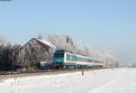 223 072 mit dem ALX84134/ALX84154 (München Hbf-Lindau Hbf/Oberstdorf) bei Beckstetten 22.1.17