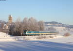 223 062 mit dem ALX84132/ALX84152 (München Hbf-Lindau Hbf/Oberstdorf) bei Stein 21.1.17