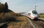 Wegen Bauartbeiten im Ulmer Hauptbahnhof (Anbindung der Neubaustrecke Stuttgart - Ulm an die Fernbahngleise) werden die ICE vom 25.10.