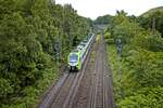 3429 014 A der Abellio NRW als S9 zwischen Tetraeder und Skihalle in Bottrop (25.06.2021)