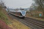 ET 232105 der Abellio NRW verlässt als RE 16 Wetter an der Ruhr (08.01.2022)