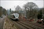 ET22005 rollt bei bei Altena (Westf) als ABR99722 (RB91  Ruhr-Sieg-Bahn ), von Hagen Hbf nach Siegen, dem nchsten Halt entgegen. (07.03.2008)