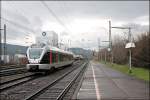 ET22008 fhrt aus Hagen Hbf komment als ABR99730, (RB91  Ruhr-Sieg-Bahn ) in Plettenberg ein. Nach einem kurzen Stop geht es weiter Richtung Siegen. (03.04.2008)
