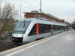 Ab den 11.12.05 bernimmt die Abellio Rail die RB 46  Nokiabahn . Hier steht der VT 11001-1 mit dem Namen Bochum am 11.12.05 in Bochum Hbf um sich der ffentlichkeit vorzustellen. Stationiert sind die fahrzeuge bei der Wanner Herner Eisenbahn.