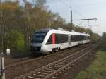 VT 11002-1 der Abellio Rail NRW mit den Namen Herne trifft soebend im Hp Bochum Nokia ein.
24.4.06