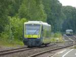 Überall agilis!!
Nachdem die Regionalbahnen in Oberfranken durch die Züge von Agilis abgelöst wurden, findet man fast keine 628er mehr in dieser Region.
So kommt es, dass sich schon mal zwei Agilis Züge im gleichen Bahnhof treffen.
Das Bild wurde am 22.06.2014 im Münchberg aufgenommen.