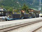 AAE - Containertragwagen Typ Sffggmrrss 33 68 490 9 863-5 im Bahnhof Frutigen am 17.09.2012