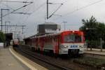 Der Tw 42 der AKN steht in Neumnster zur Fahrt nach Eidelstedt bereit. (21.8.2010)