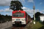 VT2.40 am 21.09.2010 bei Ausf. aus dem Bf Groenaspe als AKN90838.