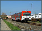 Nach der Ausmusterung der VT2E bei der AKN hat die AVG für die Nebenbahn Staßfurt - Egeln den VT2.38 erworben.