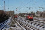 Bahnlogistik24 BLC-120 205(91 80 6120 205-0 D-BLC) (Krauss-Maffei1987FNr19956) ist Richtung Norden unterwegs. Sie war bis 2019 bei der DB und wurde 2007 aus der DB-120 121 umgebaut.

2021-02-13 Düsseldorf-Rath