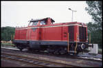 Bahnhof Bad Bentheim am 21.5.1995: Diesellok BE Nr. D 20