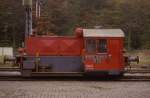 Köf II D 13 der Bentheimer Eisenbahn am 9.11.1987 in Bad Bentheim.