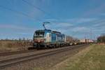 BoxXpress Siemens Vectron 193 836-4 mit Containerzug in Altheim bei Dieburg am 21.03.21