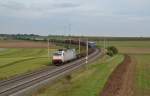 185 638-4 mit einem Containerzug am 18.09.2014 zwischen Herrnberchtheim und Uffenheim