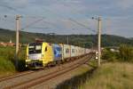 182 525 (boxXpress.de) mit DGS 83748 Altenschwand - Brhv. Weddewarder tief am 18.09.2014 bei Oberdachstetten