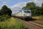 193 841 mit Containerzug in Fahrtrichtung Süden.