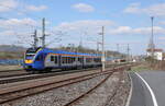 Cantus 427 503 (94 80 0427 637-4 D-CAN) als RB 24120 von Eisenach nach Bebra, am 05.04.2023 in Gerstungen.