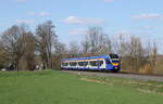 Cantus 428 502 (94 80 0428 630-8 D-CAN) als RB 24235 von Kassel Hbf nach Fulda, am 05.04.2023 in Hauneck.