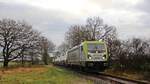 Am 9.12.17 überführte Vossloh-Locomotives aus Kiel-Friedrichsort fünf Brand Diesel-Elektrische loks des Typ DE18 und eine MaK DE2700.