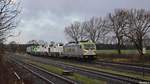 Am 9.12.17 überführte Vossloh-Locomotives aus Kiel-Friedrichsort fünf Brand Diesel-Elektrische loks des Typ DE18 und eine MaK DE2700.