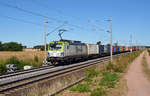 193 892 führte am 30.06.18 einen Containerzug durch Rodleben Richtung Roßlau.