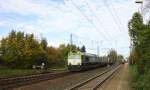 Die Class 66 6603 von Captrain kommt die Kohlscheider-Rampe mit einem Kurzen  Aluminiumleerzug aus Nievenheim bei Dormagen nach Kinkempois(B)Dunkerque(F) aus Richtung Herzogenrath und fährt durch