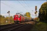 Die ehemalige Schweizer Re 4/4 lebt ihr  zweites Leben  bei der Centralbahn.
Am 25.10.2015 war sie wieder auf der Rollbahn im Einsatz, als sie mit einem Centralbahn Sonderzug in Richtung Münster durch die Bauernschaft Lengerich - Schollbruch kam.