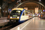 Mittlerweile Geschichte sind die Einsätze der Lausitzbahn-Desiros zwischen Leipzig und Geithain.
VT 614 wurde am 3. Dezember 2008 im Leipziger Hauptbahnhof aufgenommen.