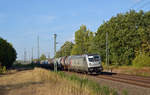 187 506 führte für CTL am 20.09.18 einen Kesselwagenzug durch Muldenstein Richtung Bitterfeld.