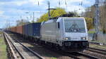 CTL Logistics GmbH, Berlin [D] mit der Railpool Lok  186 267-1  [NVR-Nummer: 91 80 6186 267-1 D-AKIEM] und Containerzug am 19.04.22 Berlin Hirschgarten. Viele Grüße an den Tf. !!!!