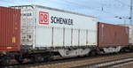 Gelenk-Containertragwagen der DB Cargo mit der Nr.