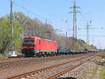 Siemens Vectron 193 385 der DB mit ein em kurzen Güterzug bei Diedersdorf in Brandenburg am 22.