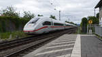 Eine Baureihe 412 (ICE 4) als ICE 1173 nach Zürich HB durchfährt Karlsruhe-Hagsfeld am 05.