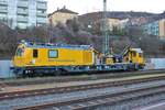 DB Netz Instandhaltung 9146 002-7 am 09.01.21 in Bingen Hbf vom Bahnsteig aus fotografiert