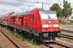 DB Regio Hessen 245 017 abgestellt am 10.07.18 in Bad Vilbel Bahnhof vom Bahnsteig aus fotografiert