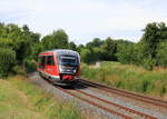 642 662 als RE Heilbronn-Crailsheim am 26.07.2020 bei Gailenkirchen. 