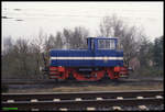 Schöma Diesellok als DHE 9 am 14.4.1992 in Delmenhorst.