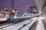 183 004 am 24.02.09 mit Alx 37984 nach Hof im Hbf Mnchen