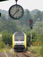 ER20 006 (alex mit Kaufbeuren werbung) am 22.7.05 mit Eisenbahn Romantik Sonderzug in Zweibrcken.