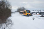 1648 203 als OPB 79728 von Regensburg Hbf nach Hof Hbf bei Schönfeld, 14.01.2017