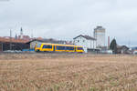 1648 208 als OPB 79721 von Marktredwitz nach Regensburg Hbf bei der Ausfahrt in Nabburg, 28.02.2017